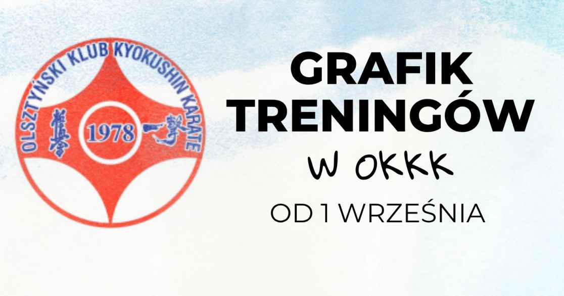 Grafik treningów od 1 września
